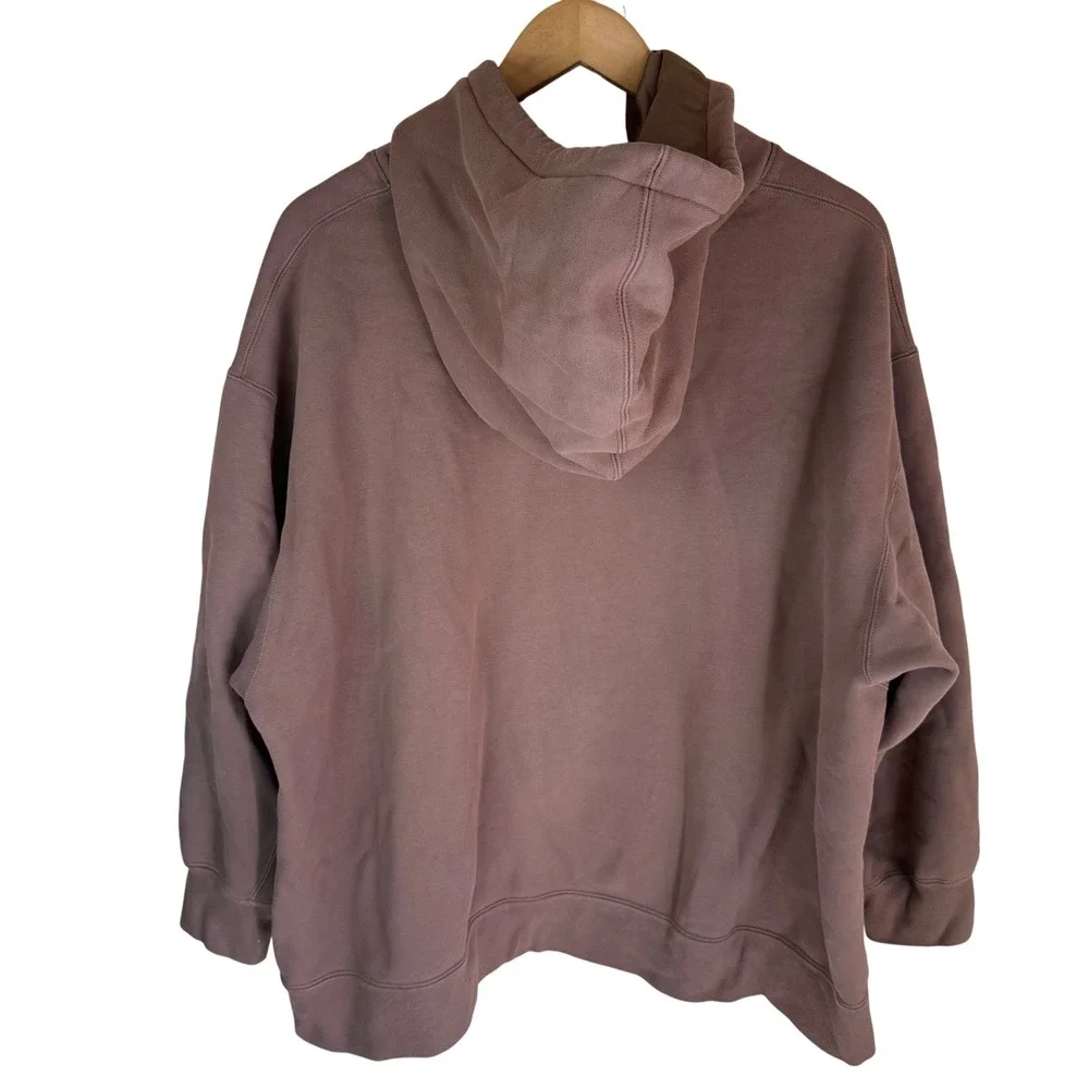 Jordan Flight Essentials Hoodie‎ Mens 3X Mauve Brown Satin Lined Fleece Pullover